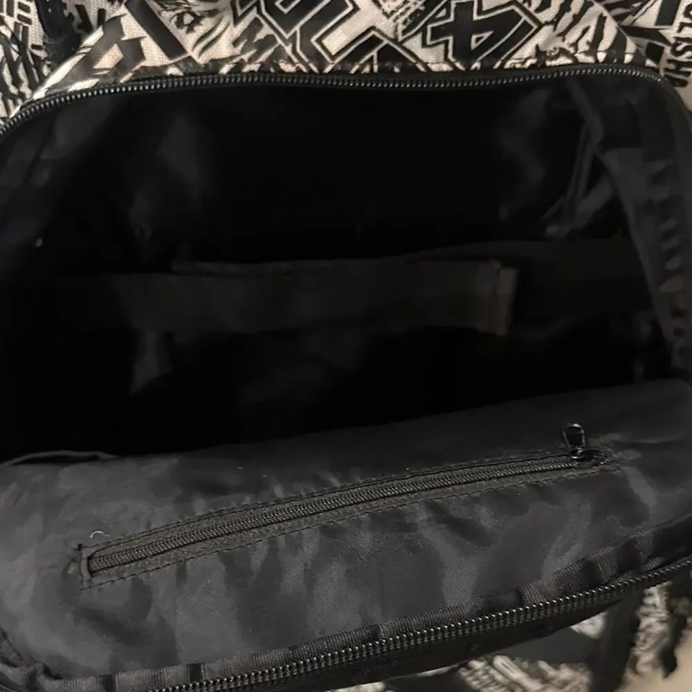 NWOT Rare Metal Mulisha Backpack Vintage Black White Laptop Bag Tons of Pockets - Picture 9 of 14